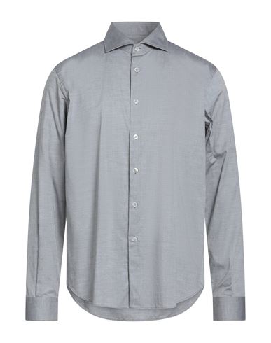 Ognunolasua By Camicettasnob Man Shirt Grey Size 17 Cotton In Gray