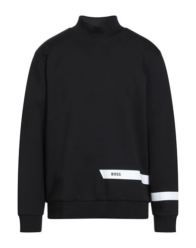 Hugo Boss Boss Man Sweatshirt Black Size 3xl Cotton, Elastane In Black