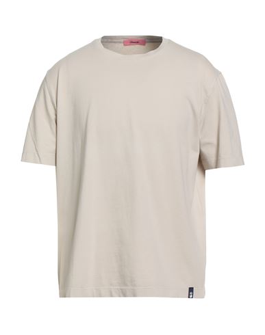 Drumohr Man T-shirt Beige Size Xxl Cotton In Multi