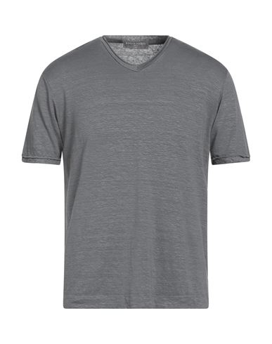 Daniele Fiesoli Lab Man T-shirt Grey Size L Linen, Elastane In Gray