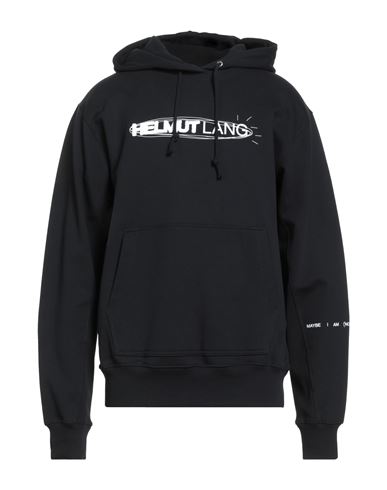 Helmut Lang Man Sweatshirt Black Size L Cotton In Black