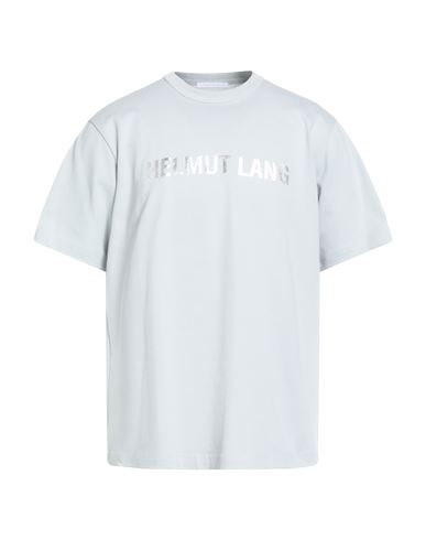 Helmut Lang Man T-shirt Sky Blue Size L Cotton In Blue