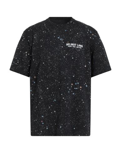 Helmut Lang Man T-shirt Black Size L Cotton In Black