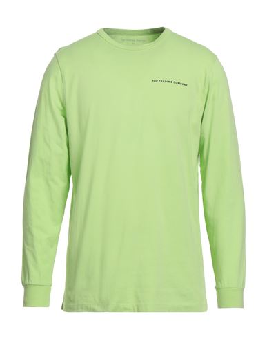 Pop Trading Company Pop Trading Company Man T-shirt Light Green Size Xl Cotton In Green