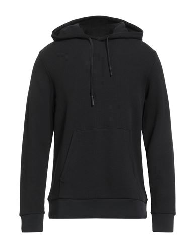 Theory Man Sweater Black Size L Cotton, Polyester In Black
