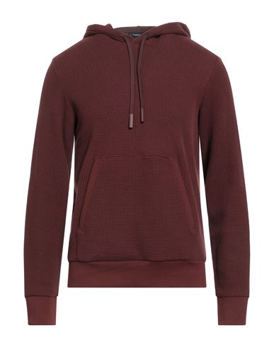 Theory Man Sweater Brick Size M Cotton, Polyester In Burgundy