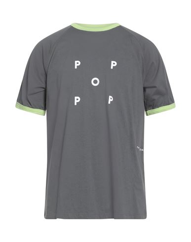 Pop Trading Company Pop Trading Company Man T-shirt Grey Size L Cotton In Gray