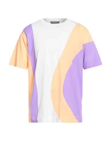 Daniele Fiesoli Man T-shirt White Size L Cotton In Multi