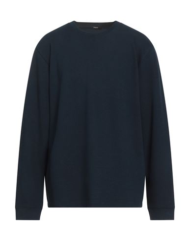 Theory Man Sweatshirt Navy Size Xxl Cotton, Polyester, Elastane In Blue