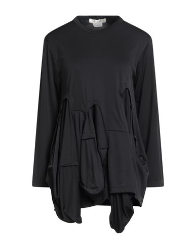 Comme Des Garçons Woman T-shirt Black Size L Polyester In Black