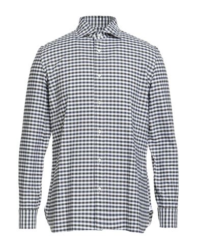 Luigi Borrelli Napoli Man Shirt Military Green Size 15 ¾ Cotton In Black