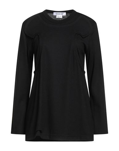Comme Des Garçons Woman T-shirt Black Size L Wool In Yellow