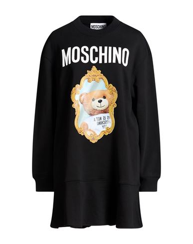 Moschino Couture Woman Mini Dress Black Size 6 Organic Cotton In Black