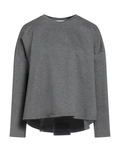 Vicolo Woman T-shirt Grey Size M Viscose, Polyamide, Elastane In Gray