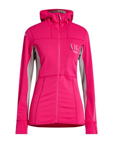 Haglöfs Woman Sweatshirt Magenta Size Xl Recycled Polyester, Elastane In Pink