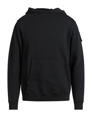 St-95 Man Sweatshirt Black Size Xl Organic Cotton In Black