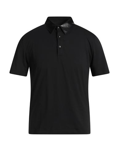 Lab. Pal Zileri Man Polo Shirt Black Size 42 Cotton In Black