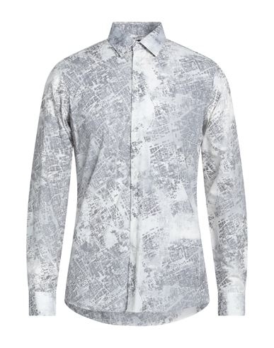 Lab. Pal Zileri Man Shirt Light Grey Size 15 ¾ Cotton In Gray