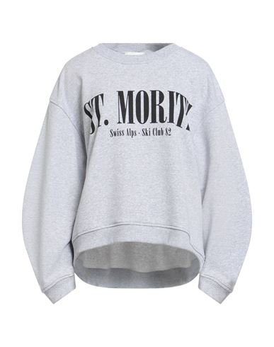 Vicolo Woman Sweatshirt Grey Size Onesize Cotton, Polyester In Gray