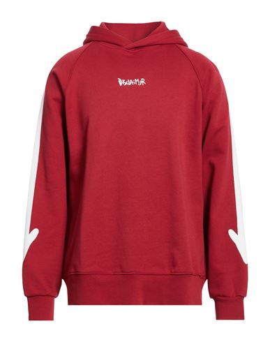Disclaimer Man Sweatshirt Brick Size L Cotton In Red