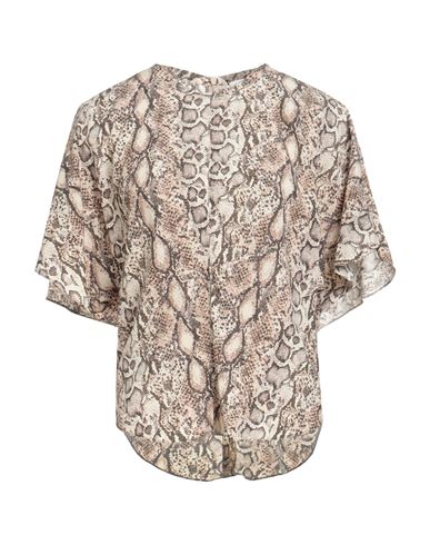 Isabel Marant 'animal Print Lightweight Top With Short Sleeves' In Multicolor