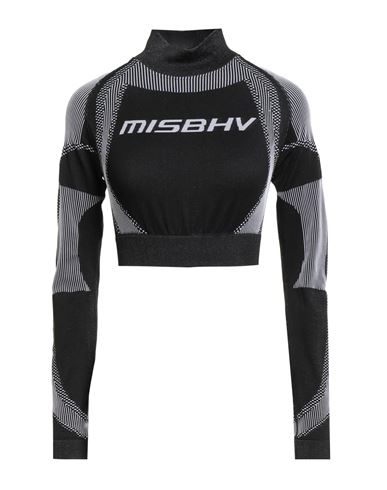 Misbhv Sport Woman Top Black Size L Recycled Polyamide, Polyester, Elastane