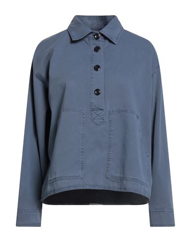 Xirena Xírena Woman Shirt Slate Blue Size L Cotton
