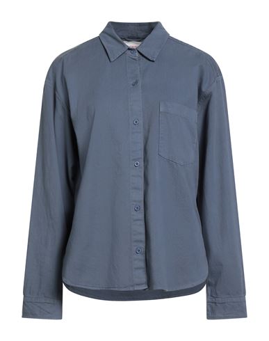 Xirena Xírena Woman Shirt Slate Blue Size L Cotton