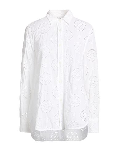 Caliban Woman Shirt White Size 8 Cotton