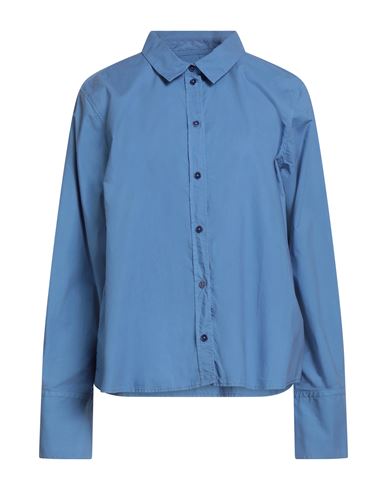 Rue De Tokyo Woman Shirt Light Blue Size L Cotton