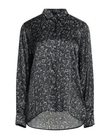 Robert Friedman Woman Shirt Charcoal Size L Viscose, Silk In Multi