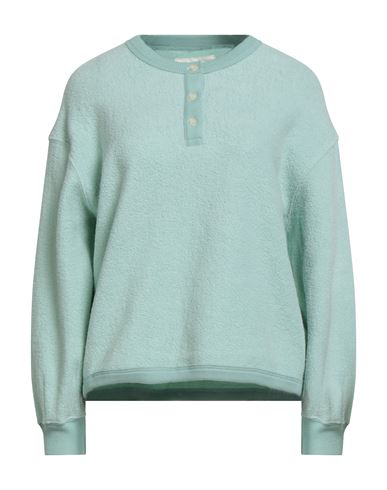 The Great . Woman Sweatshirt Light Green Size 1 Cotton, Polyester