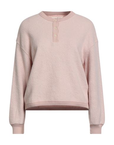 The Great . Woman Sweatshirt Light Pink Size 0 Cotton, Polyester