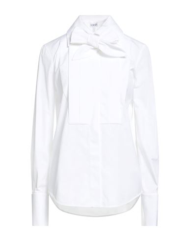 Loewe Woman Shirt White Size 6 Cotton, Polyester