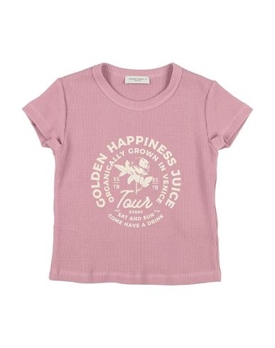 Golden Goose Toddler Girl T-shirt Antique Rose Size 6 Cotton In Multi