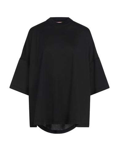 Plan C Woman T-shirt Black Size M Cotton