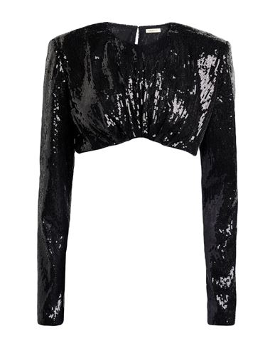 Daniele Carlotta Woman Top Black Size 6 Polyester