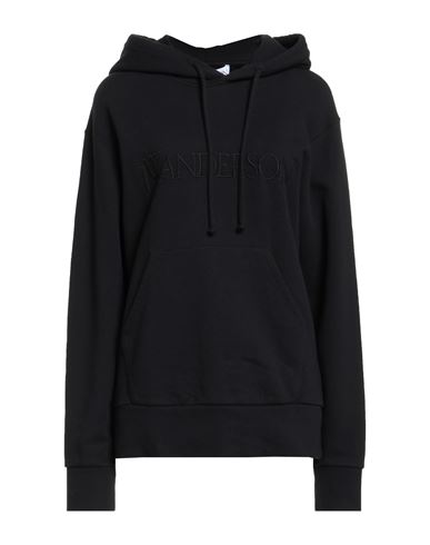 Jw Anderson Woman Sweatshirt Black Size Xs Cotton, Elastane In Black