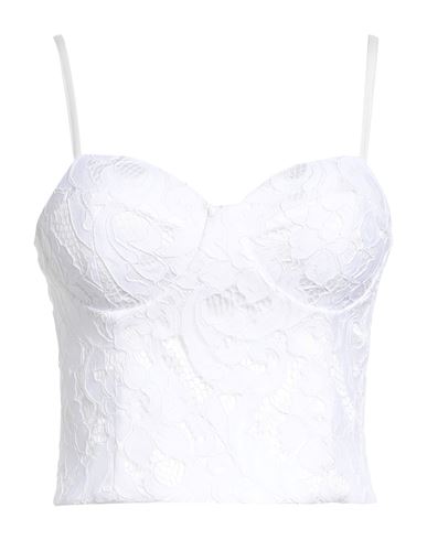 Silence Limited Woman Top White Size S Cotton, Polyamide