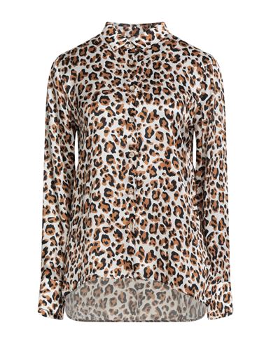 Robert Friedman Woman Shirt White Size Xl Viscose, Silk In Brown