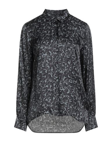 Robert Friedman Woman Shirt Lead Size S Viscose, Silk In Gray