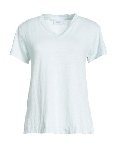 Daniele Fiesoli Collezione N_01 Woman T-shirt Sky Blue Size M Linen, Elastane
