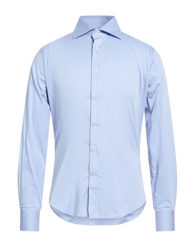 Brian Dales Man Shirt Light Blue Size 15 ¾ Cotton, Polyamide, Elastane
