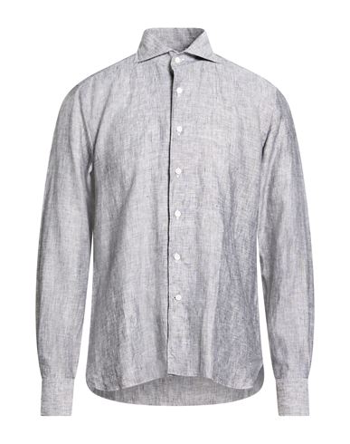 100 Hands Man Shirt Grey Size 16 Linen In Gray