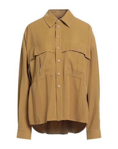 The Andamane Woman Top Mustard Size 4 Polyester, Cotton In Brown