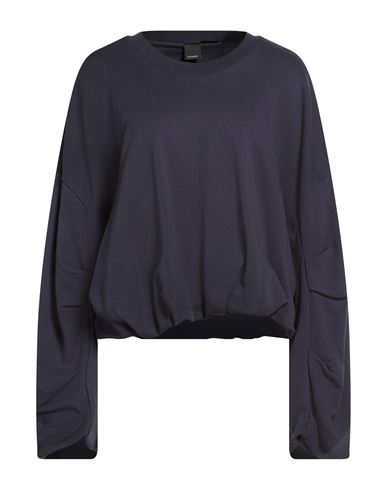 Pinko Denim Woman Sweatshirt Navy Size Xs/s Cotton In Blue