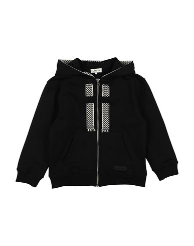 Lanvin Toddler Boy Sweatshirt Black Size 6 Cotton, Elastane In Black