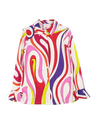 Pucci Toddler Girl Shirt White Size 6 Viscose, Elastane In Multi
