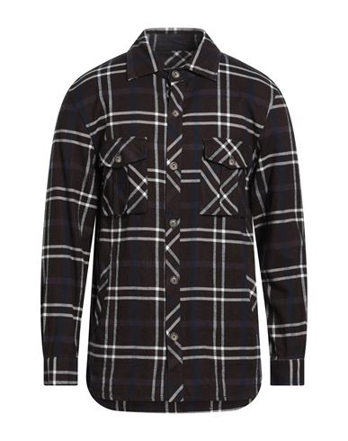 Agho Man Shirt Dark Brown Size M Cotton