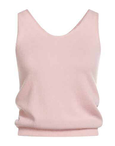 N.o.w. Andrea Rosati Cashmere N. O.w. Andrea Rosati Cashmere Woman Top Pink Size Xl Wool, Viscose, Cashmere, Nylon